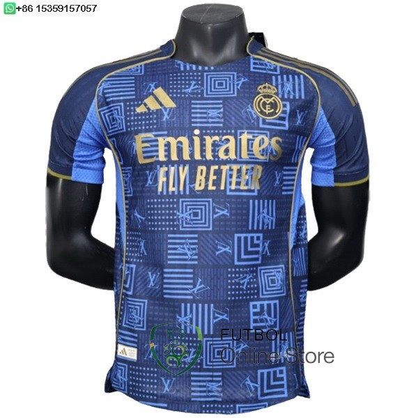 Tailandia Camiseta Real Madrid 25/2026 Especial Jugadores Azul