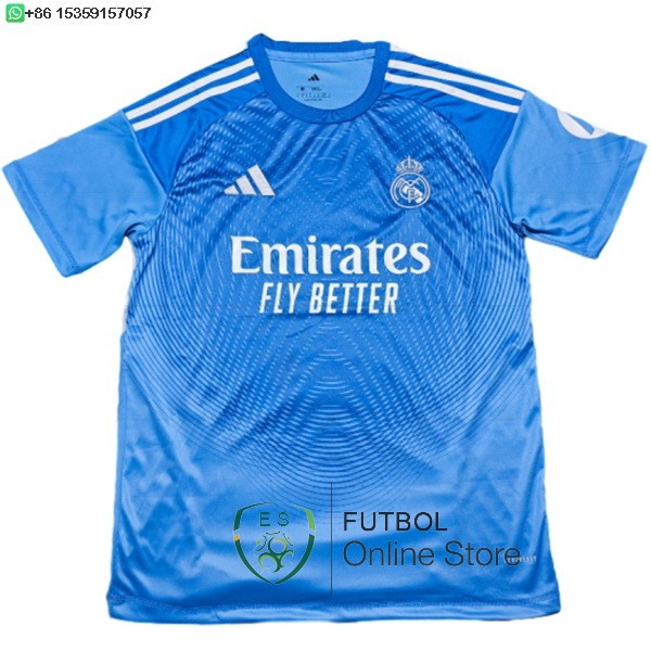 Tailandia Camiseta Real Madrid 25/2026 Portero Azul