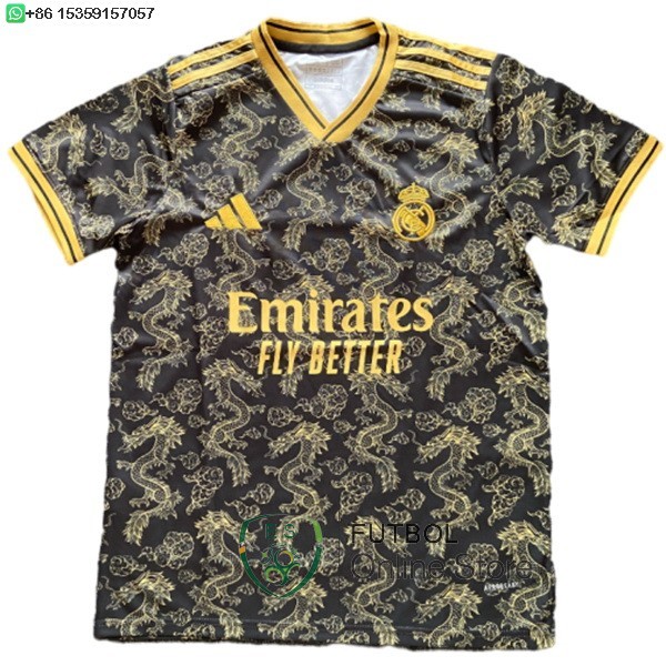 Tailandia Camiseta Real Madrid Especial 25/2026 Amarillo Negro