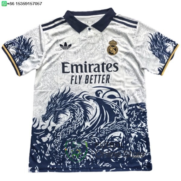 Tailandia Camiseta Real Madrid Especial 25/2026 Blanco Azul