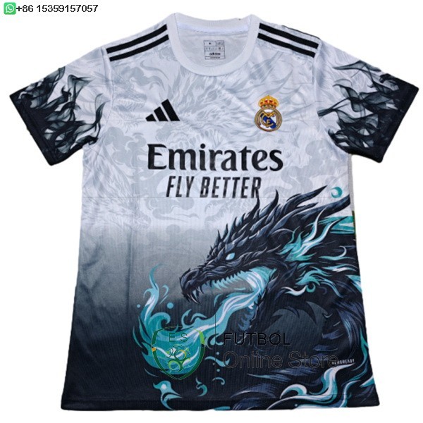 Tailandia Camiseta Real Madrid Especial 25/2026 Blanco Negro