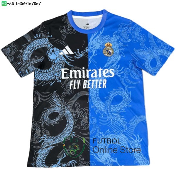 Tailandia Camiseta Real Madrid Especial 25/2026 Negro Azul