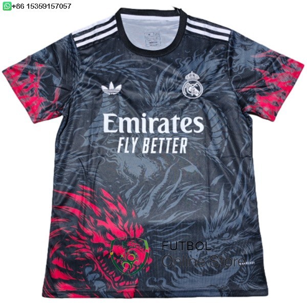 Tailandia Camiseta Real Madrid Especial 25/2026 Negro Rojo