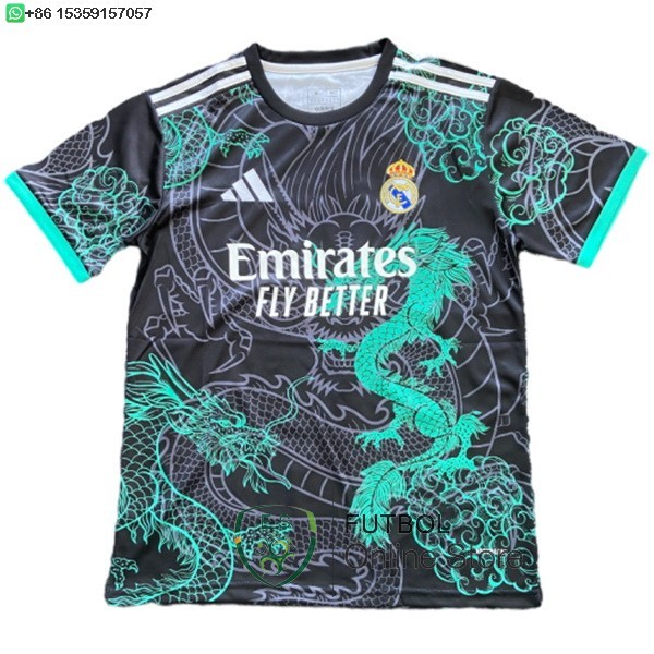 Tailandia Camiseta Real Madrid Especial 25/2026 Negro Verde