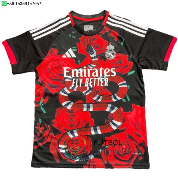 Tailandia Camiseta Real Madrid Especial 25/2026 Rojo Negro