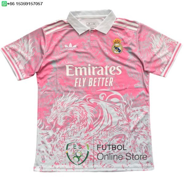 Tailandia Camiseta Real Madrid Especial 25/2026 Rosa Blanco