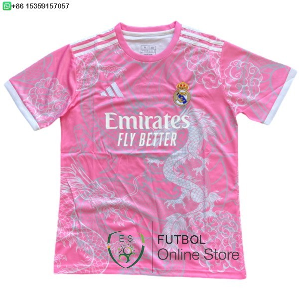 Tailandia Camiseta Real Madrid Especial 25/2026 Rosa I Blanco