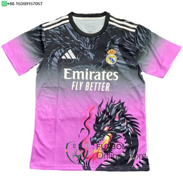 Tailandia Camiseta Real Madrid Especial 25/2026 Rosa I Negro