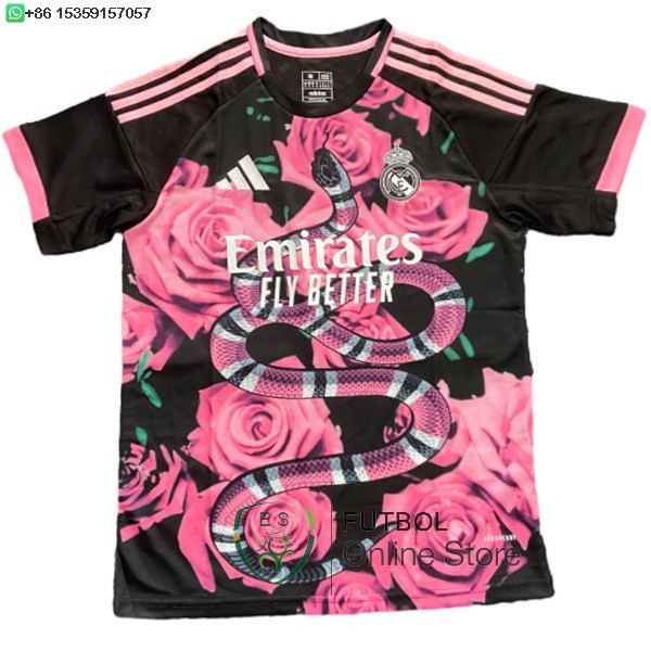Tailandia Camiseta Real Madrid Especial 25/2026 Rosa Negro