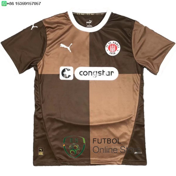 Tailandia Camiseta St. Pauli 24/2025 Primera Marron