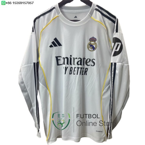 Tailandia Concepto Manga Larga Real Madrid 25/2026 Primera