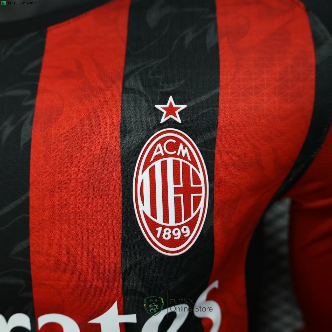 Camiseta AC Milan 25/2026 ML Primera Jugadores
