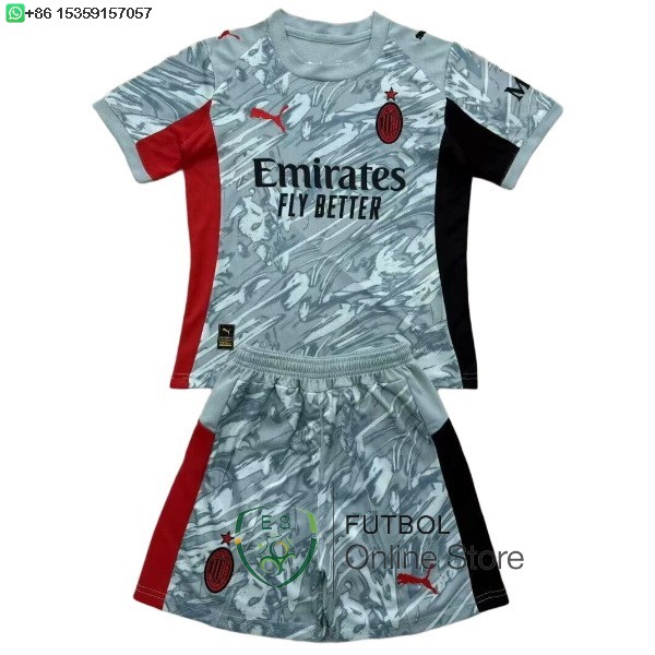 Camiseta AC Milan 25/2026 Portero Azul Verde