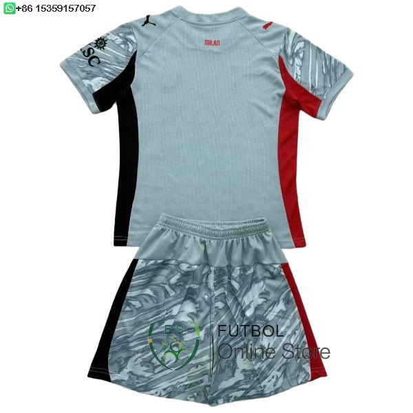 Camiseta AC Milan 25/2026 Portero Azul Verde