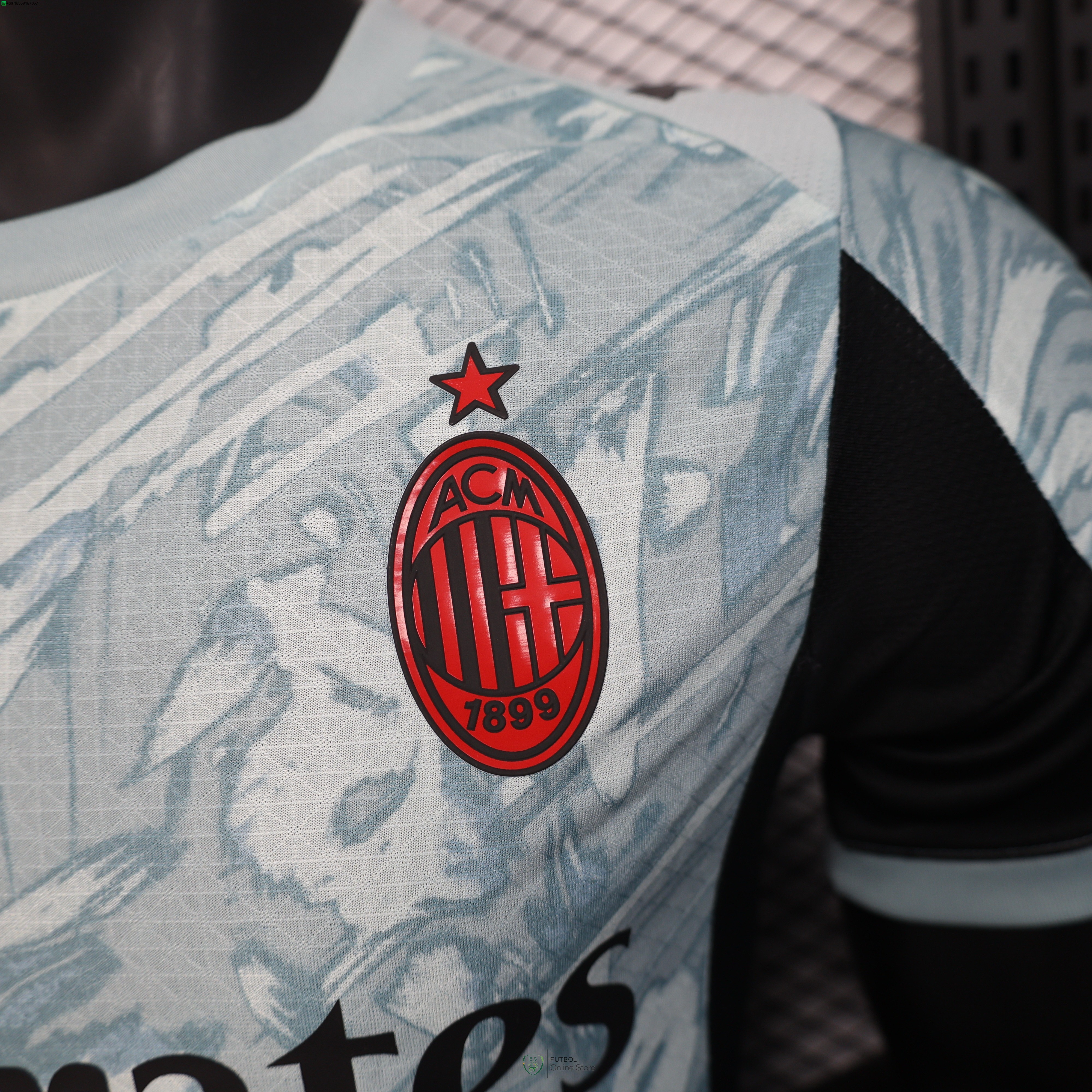 Camiseta AC Milan 25/2026 Portero Jugadores Azul Verde