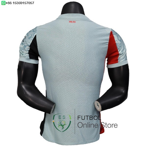 Camiseta AC Milan 25/2026 Portero Jugadores Azul Verde