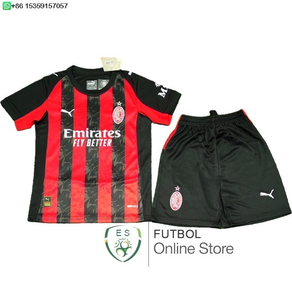 Camiseta AC Milan Ninos 25/2026 Primera