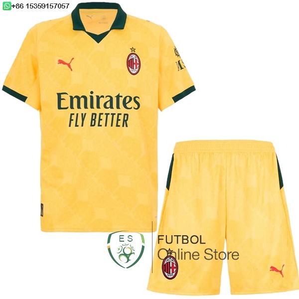 Camiseta AC Milan Ninos 25/2026 Tercera