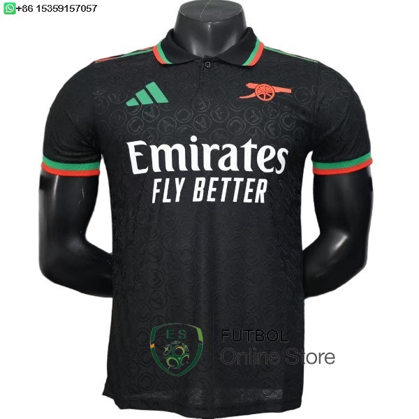 Camiseta Arsenal 25/2026 Especial Jugadores Negro