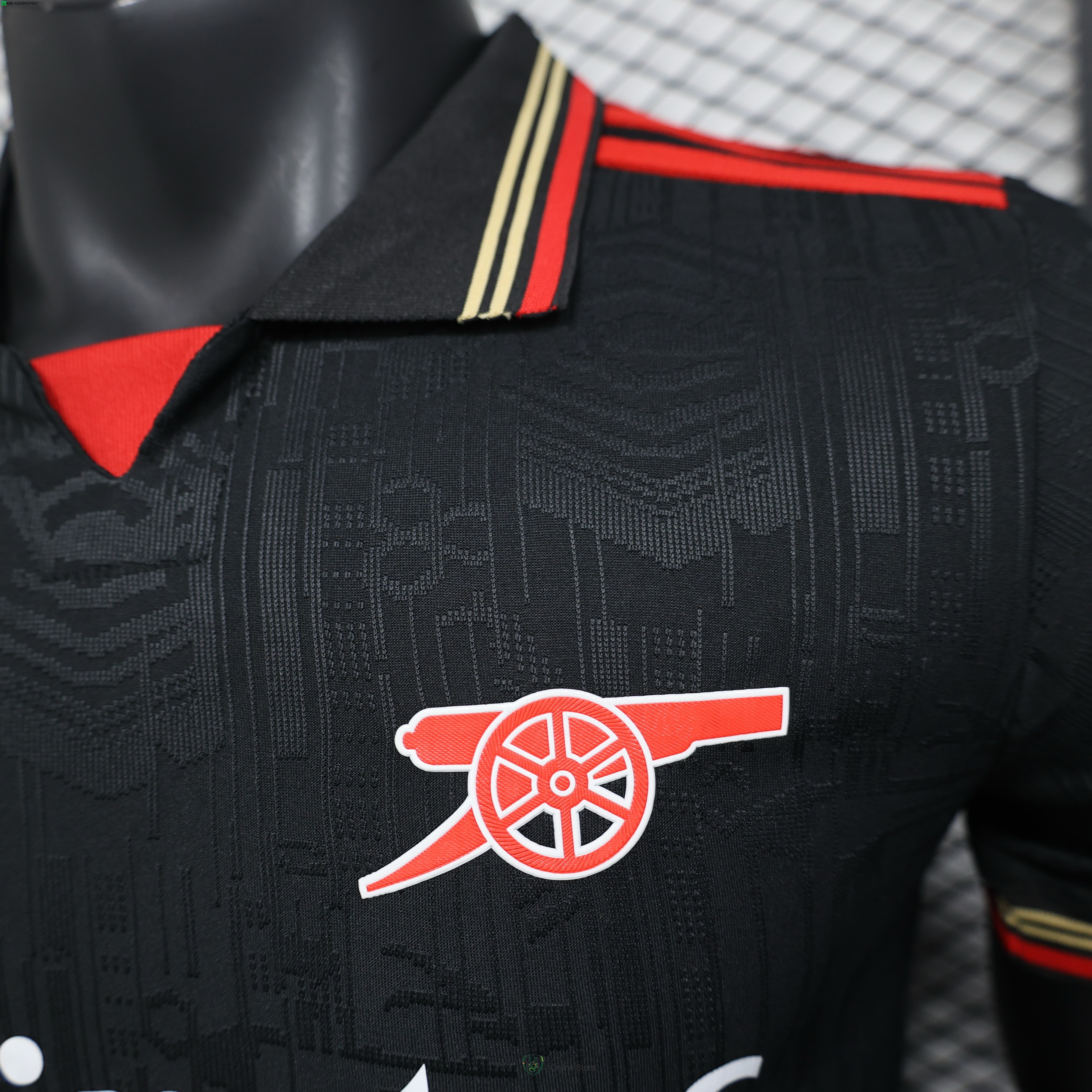 Camiseta Arsenal 25/2026 Especial Jugadores Negro Rojo
