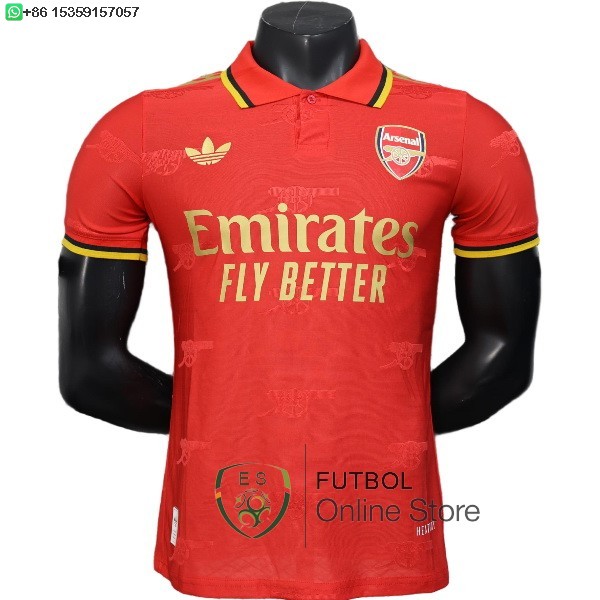 Camiseta Arsenal 25/2026 Especial Jugadores Rojo II Amarillo
