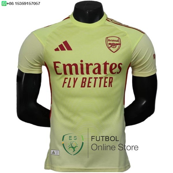 Camiseta Arsenal 25/2026 Portero Jugadores Amarillo