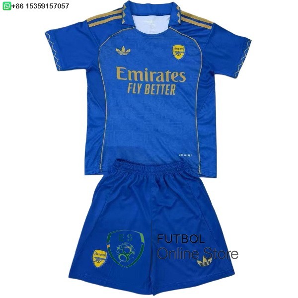 Camiseta Arsenal Conjunto Completo Hombre 25/2026 Especial Azul