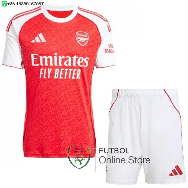 Camiseta Arsenal Ninos 25/2026 Primera