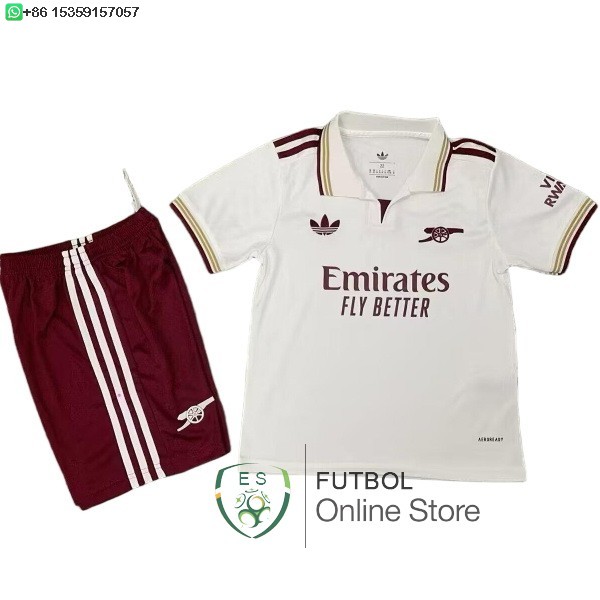 Camiseta Arsenal Ninos 25/2026 Tercera