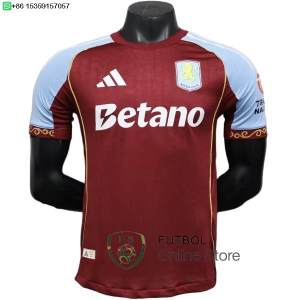Camiseta Aston Villa 25/2026 Primera Jugadores