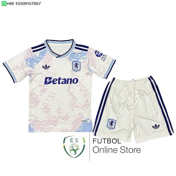 Camiseta Aston Villa Ninos 25/2026 Tercera Camiseta Aston Villa Ninos 25/2026 Tercera