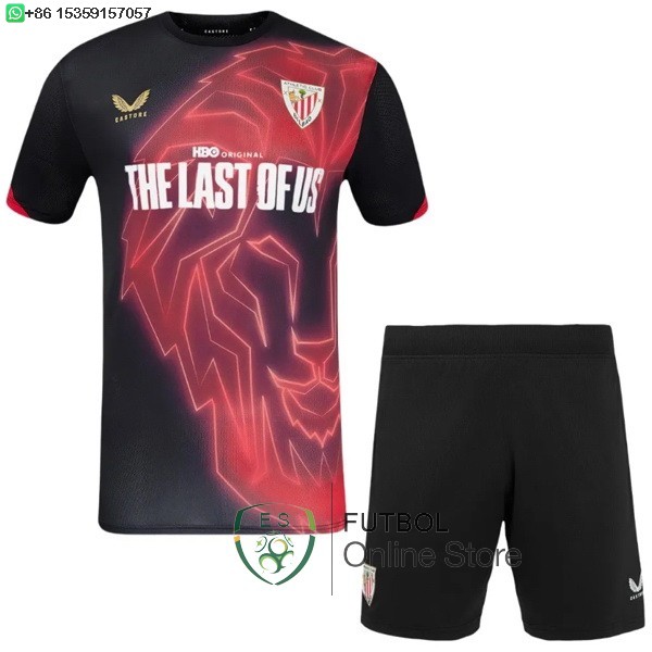 Camiseta Athletic Bilbao Conjunto Completo Hombre 24/2025 Especial Negro Rojo