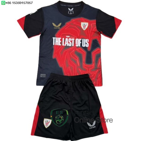 Camiseta Athletic Bilbao Conjunto Completo Hombre 24/2025 Especial Negro Rojo