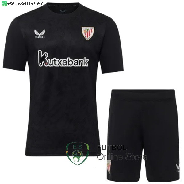 Camiseta Athletic Bilbao Conjunto Completo Hombre 25/2026 Portero Negro