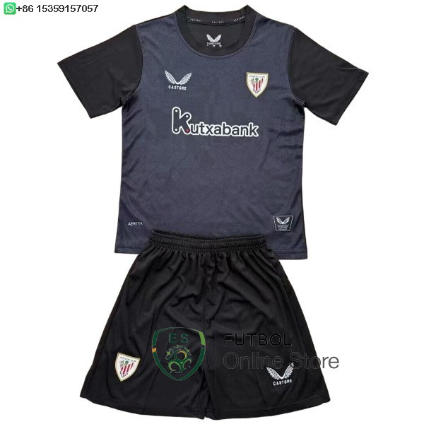 Camiseta Athletic Bilbao Conjunto Completo Hombre 25/2026 Portero Negro