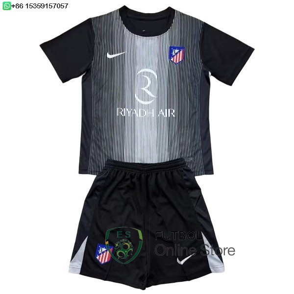 Camiseta Atletico Madrid Conjunto Completo Hombre 25/2026 Portero Negro Camiseta Atletico Madrid Conjunto Completo Hombre 25/2026 Portero Negro