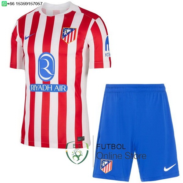 Camiseta Atletico Madrid Conjunto Completo Hombre 25/2026 Primera Camiseta Atletico Madrid Conjunto Completo Hombre 25/2026 Primera