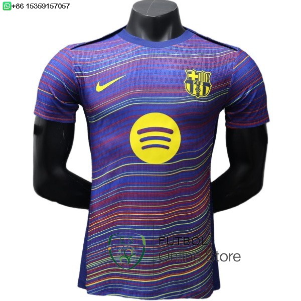 Camiseta Barcelona 25/2026 Especial Jugadores Azul II Rojo