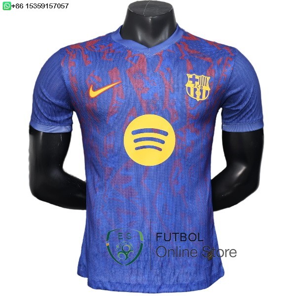 Camiseta Barcelona 25/2026 Especial Jugadores Azul Rojo Amarillo