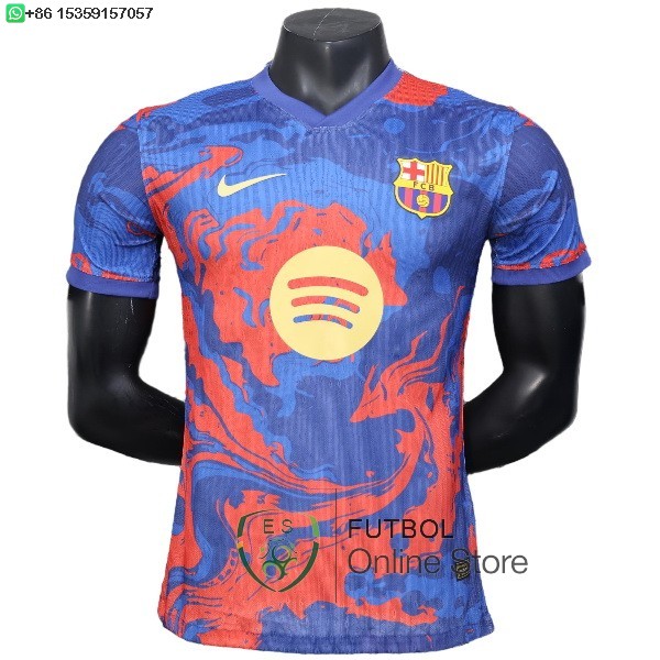 Camiseta Barcelona 25/2026 Especial Jugadores Azul Rojo I marillo