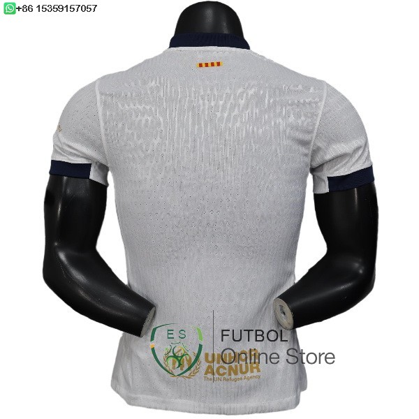 Camiseta Barcelona 25/2026 Especial Jugadores Blanco Amarillo