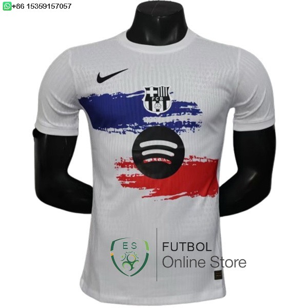 Camiseta Barcelona 25/2026 Especial Jugadores Blanco Azul Rojo