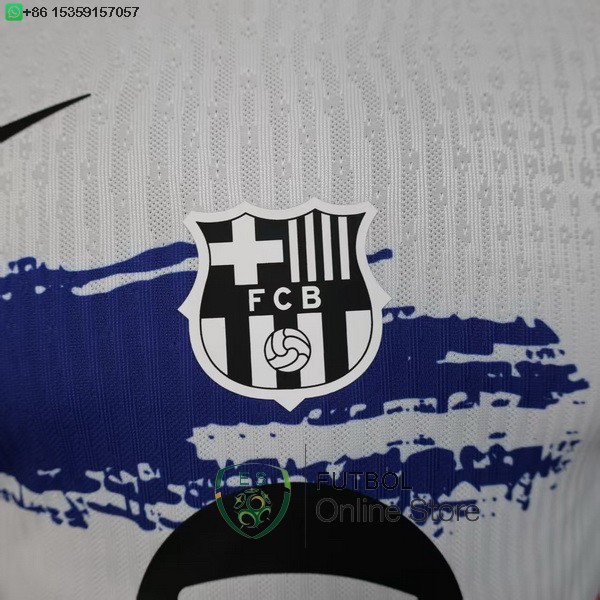 Camiseta Barcelona 25/2026 Especial Jugadores Blanco Azul Rojo