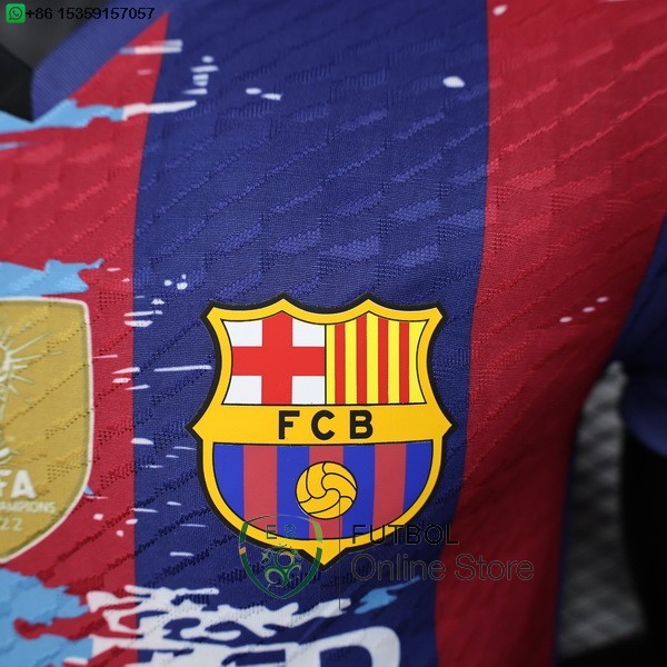 Camiseta Barcelona 25/2026 Especial Jugadores Blanco I Azul Rojo