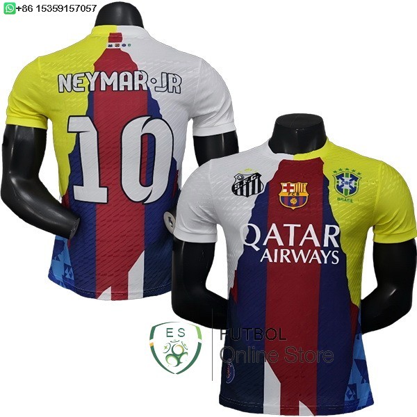 Camiseta Barcelona 25/2026 Especial Jugadores Blanco I Rojo Amarillo