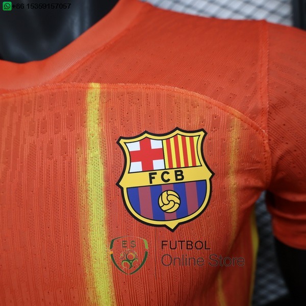 Camiseta Barcelona 25/2026 Especial Jugadores Naranja Amarillo