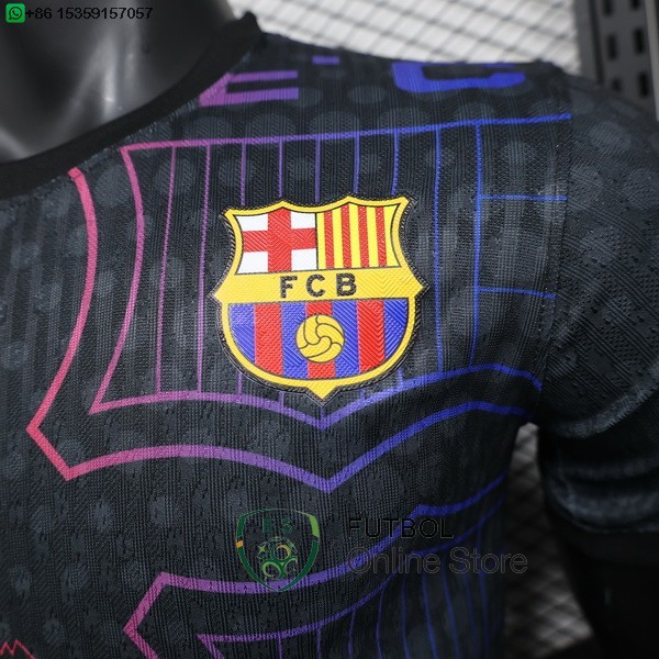 Camiseta Barcelona 25/2026 Especial Jugadores Negro I Rojo