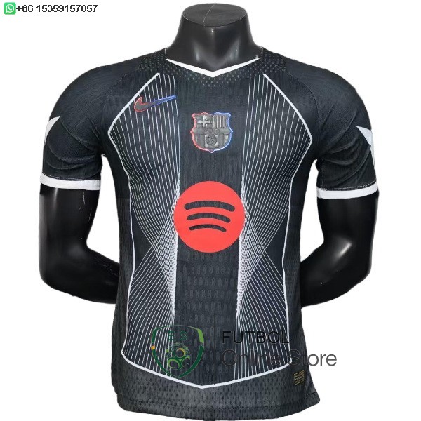 Camiseta Barcelona 25/2026 Especial Jugadores Negro Rojo