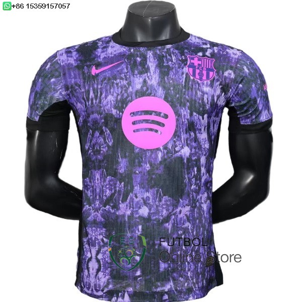 Camiseta Barcelona 25/2026 Especial Jugadores Purpura Negro
