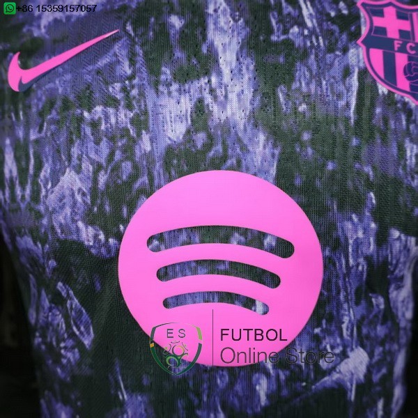 Camiseta Barcelona 25/2026 Especial Jugadores Purpura Negro